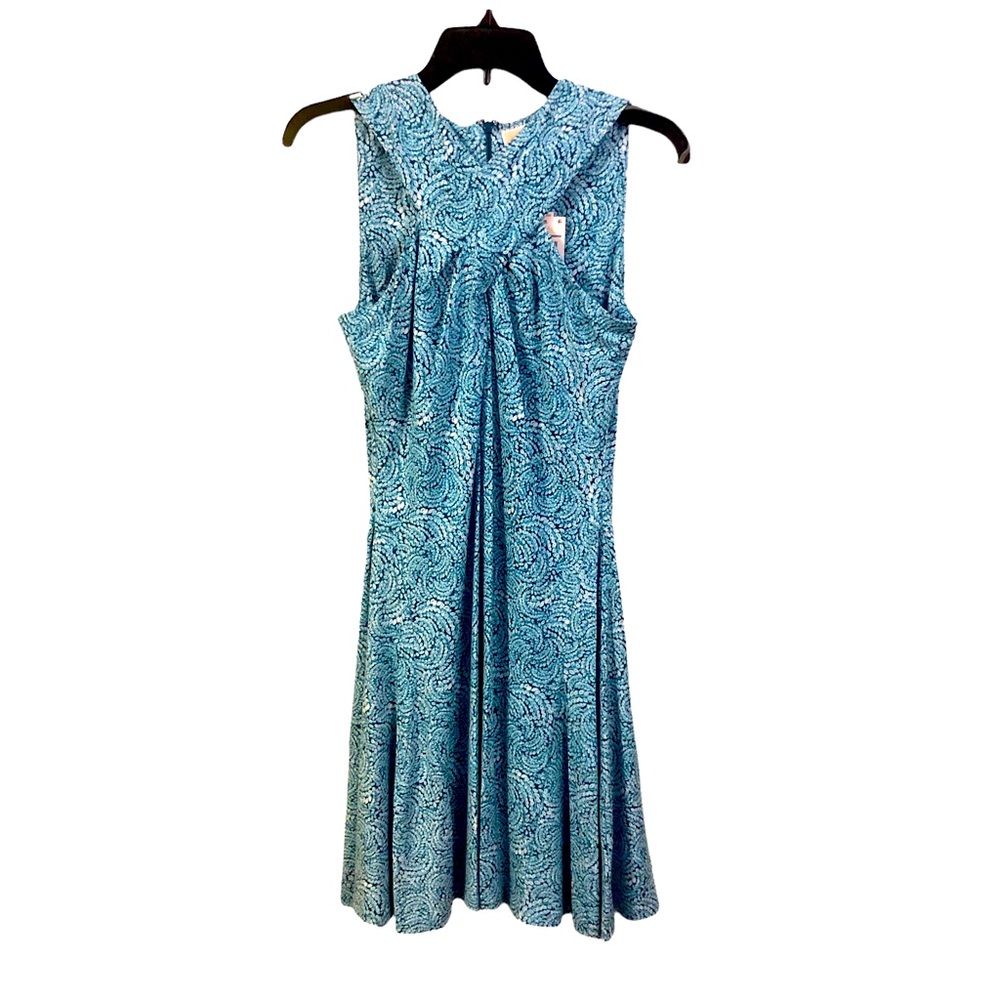 NWT Michael Michael Kors Halter Ikat Flounce Dress Small and Medium - Picture 4 of 7